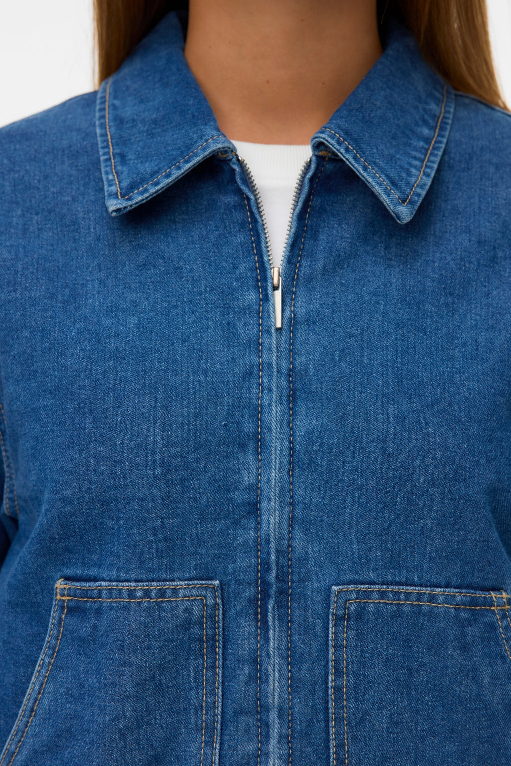 Veste En Jean Aura - Denim Bleu Moyen