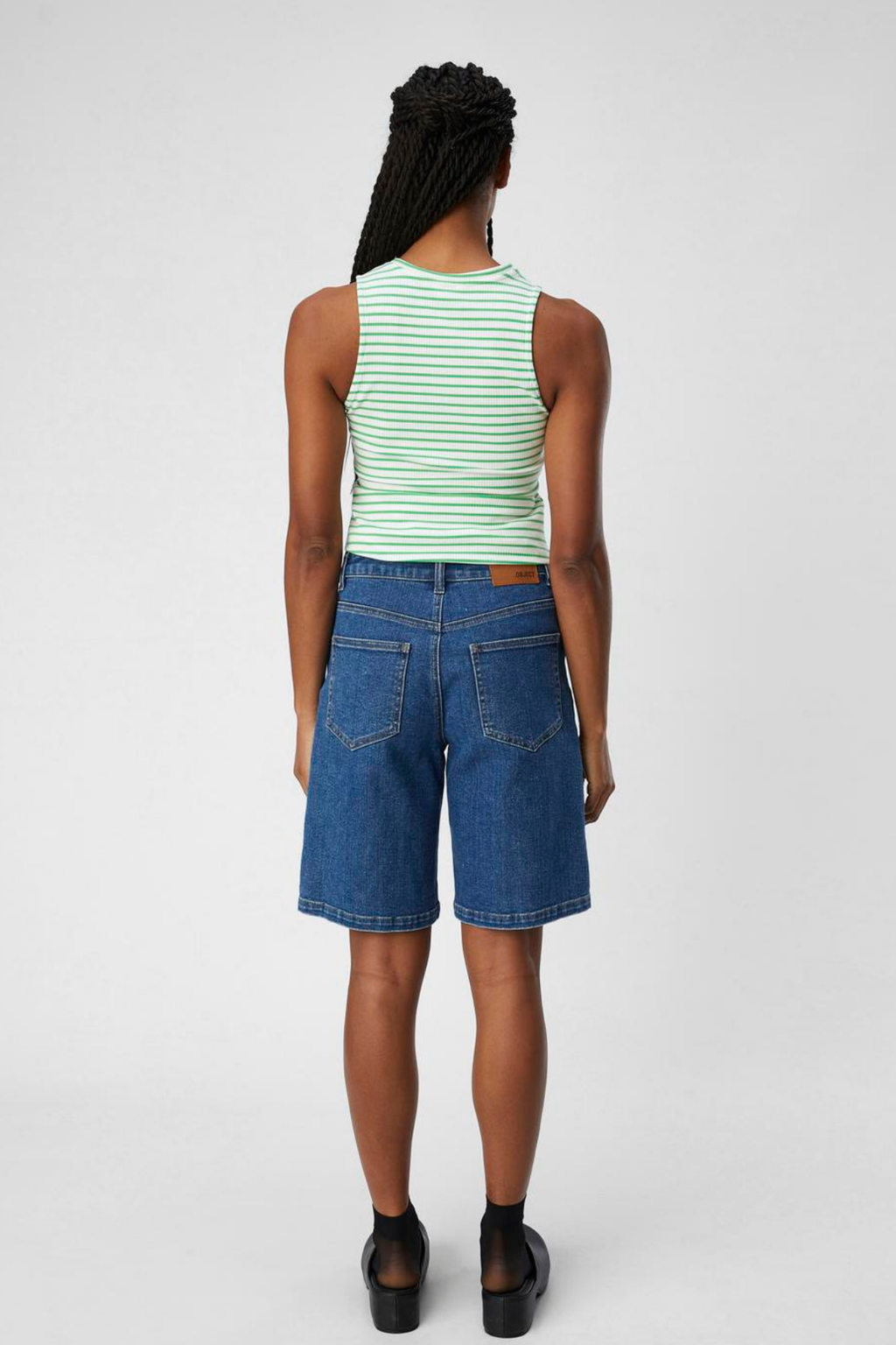 Carol Denim Shorts - Denim bleu moyen