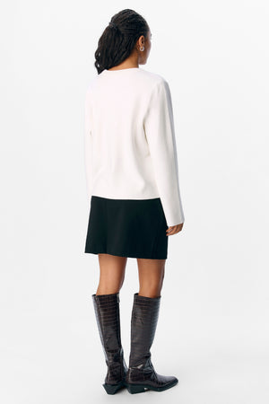 Pull Reynard à col rond - Cloud Dancer