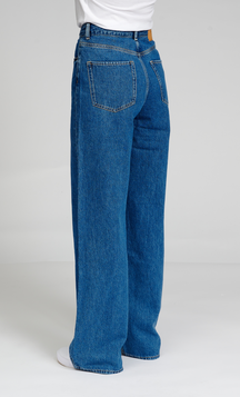 Le jean large de performance original - denim bleu moyen