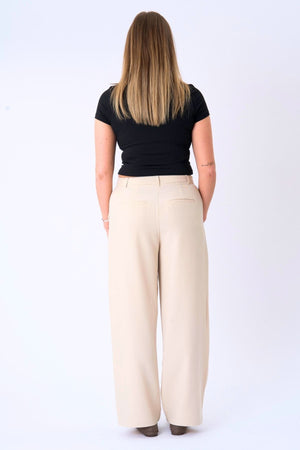 Classic Suit Pants - Beige