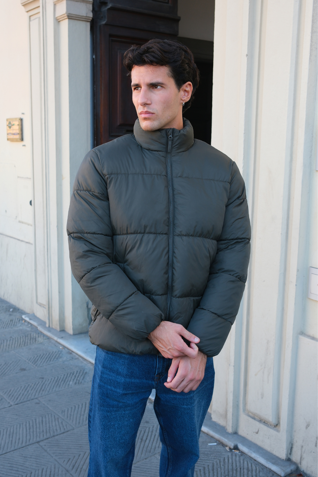 Puffer Jacket - Olive