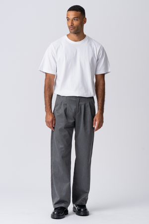 Costume large plissé Pants - Gris clair