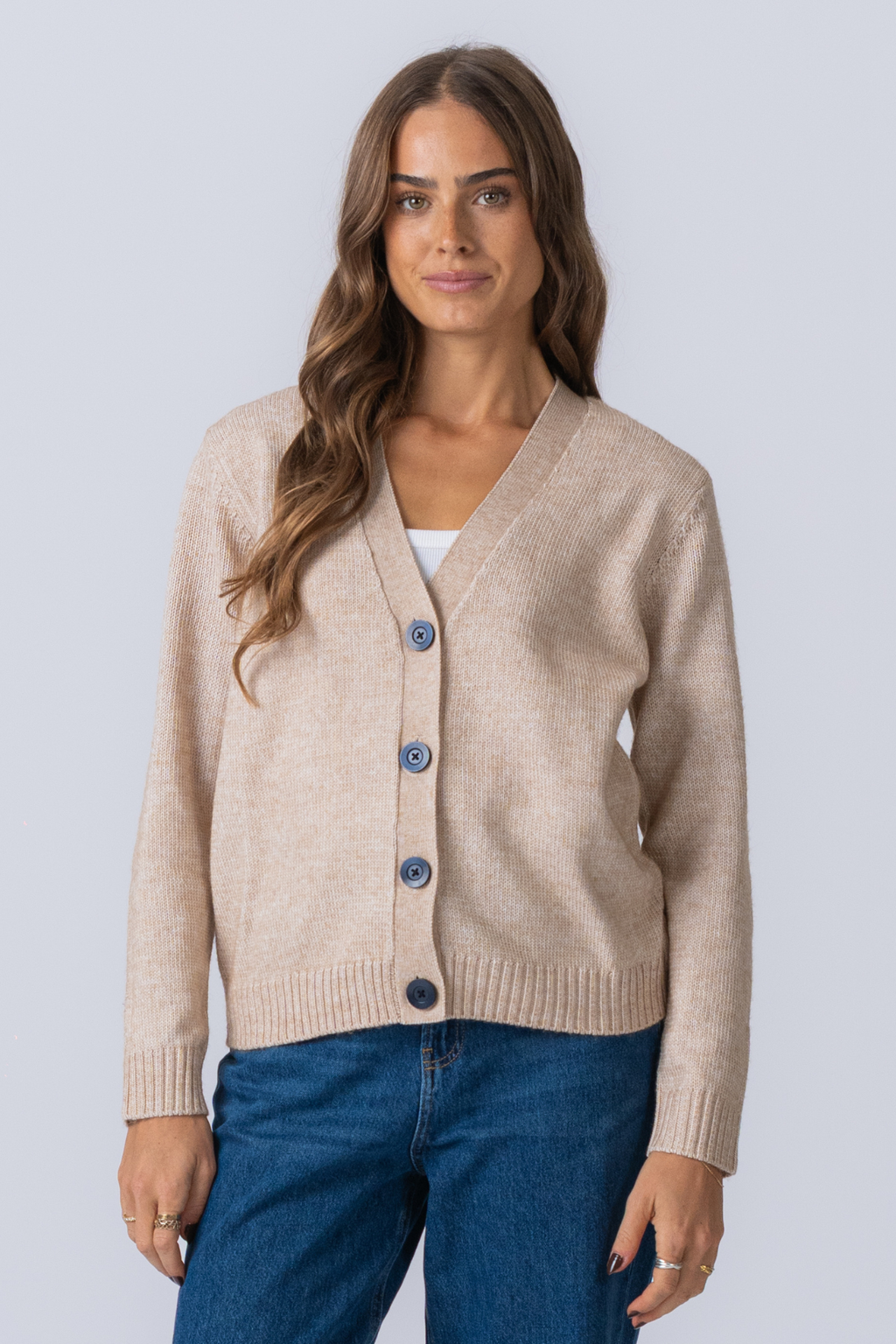Cardigan tricoté - beige