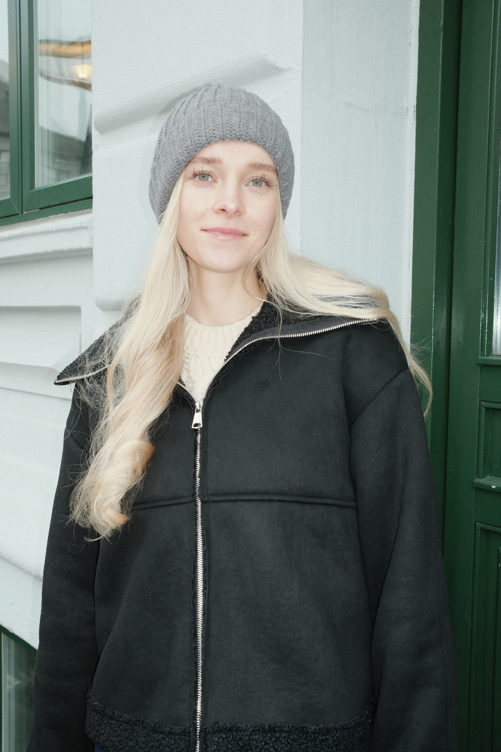 Bonnet côtelé - Gris foncé