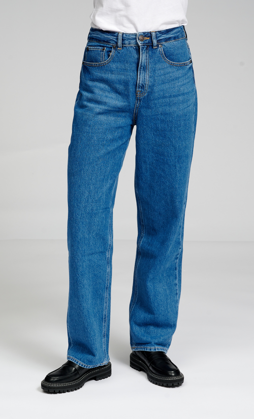 De Originale Performance Loose Jeans - Medium Blue Denim - TeeShoppen - Blå 7