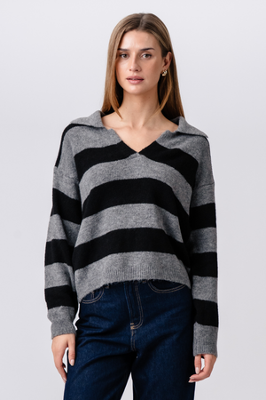 Nora Knit - Grey/Black