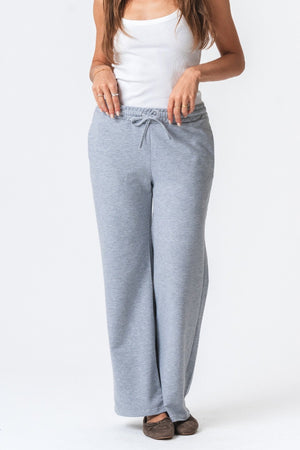 Pantalon de survêtement large - mélange gris