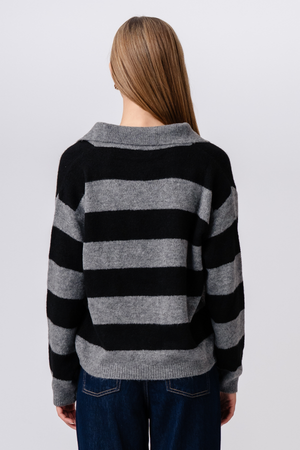 Nora Knit - Grey/Black