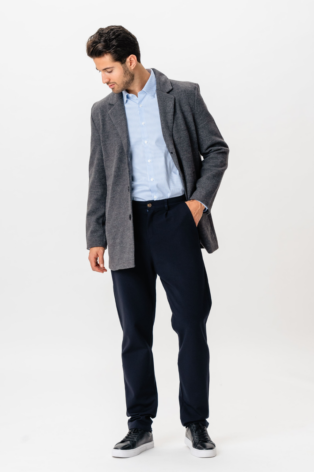 Manteau classique - Gris