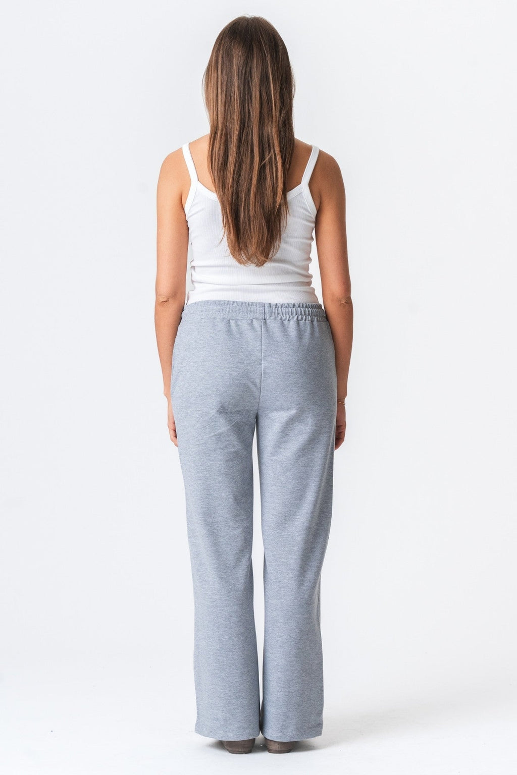 Pantalon de survêtement large - mélange gris