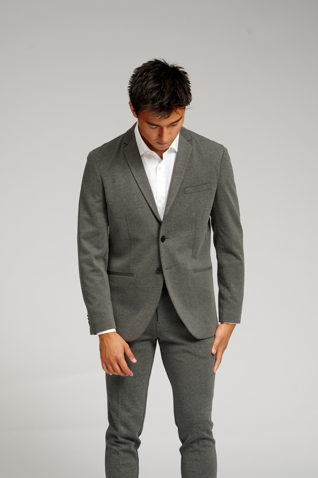 Le blazer de performance original - melange gris foncé