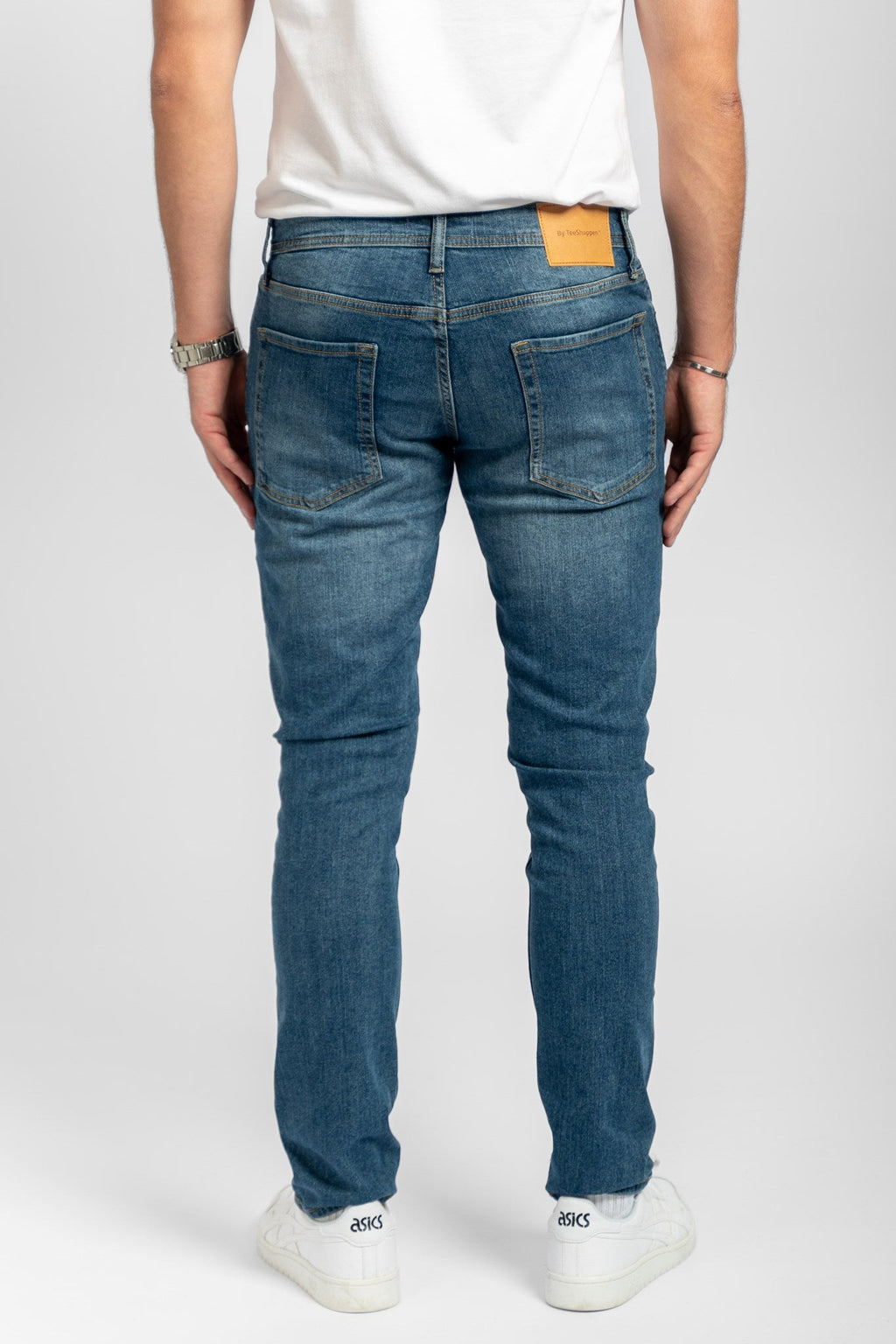 Le jean de performance original (Slim) - Denim bleu moyen