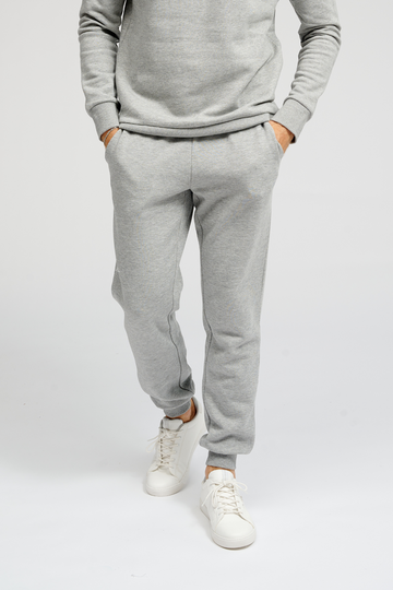 Basic Sweatpants - Light Grey Melange