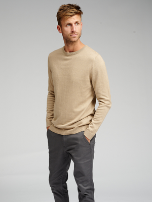 Crewneck de base en tricot - Beige