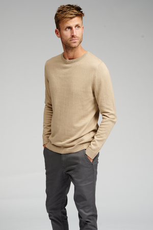 Crewneck de base en tricot - Beige