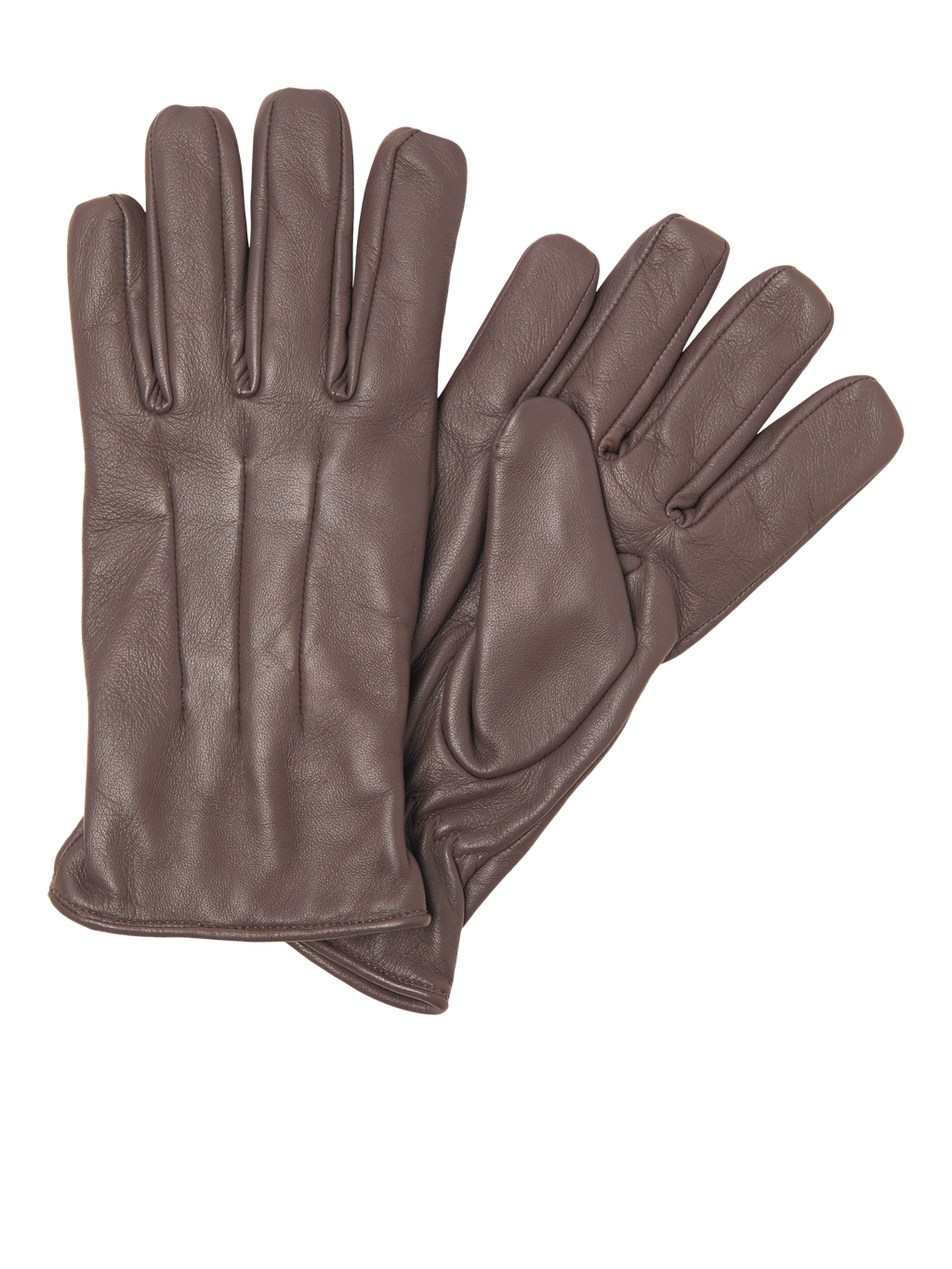 Gants en cuir classiques - marron