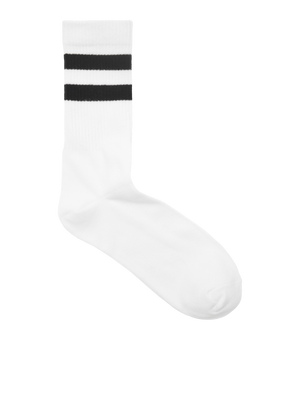 Chaussettes de sport 5 pcs. - Blanc noir