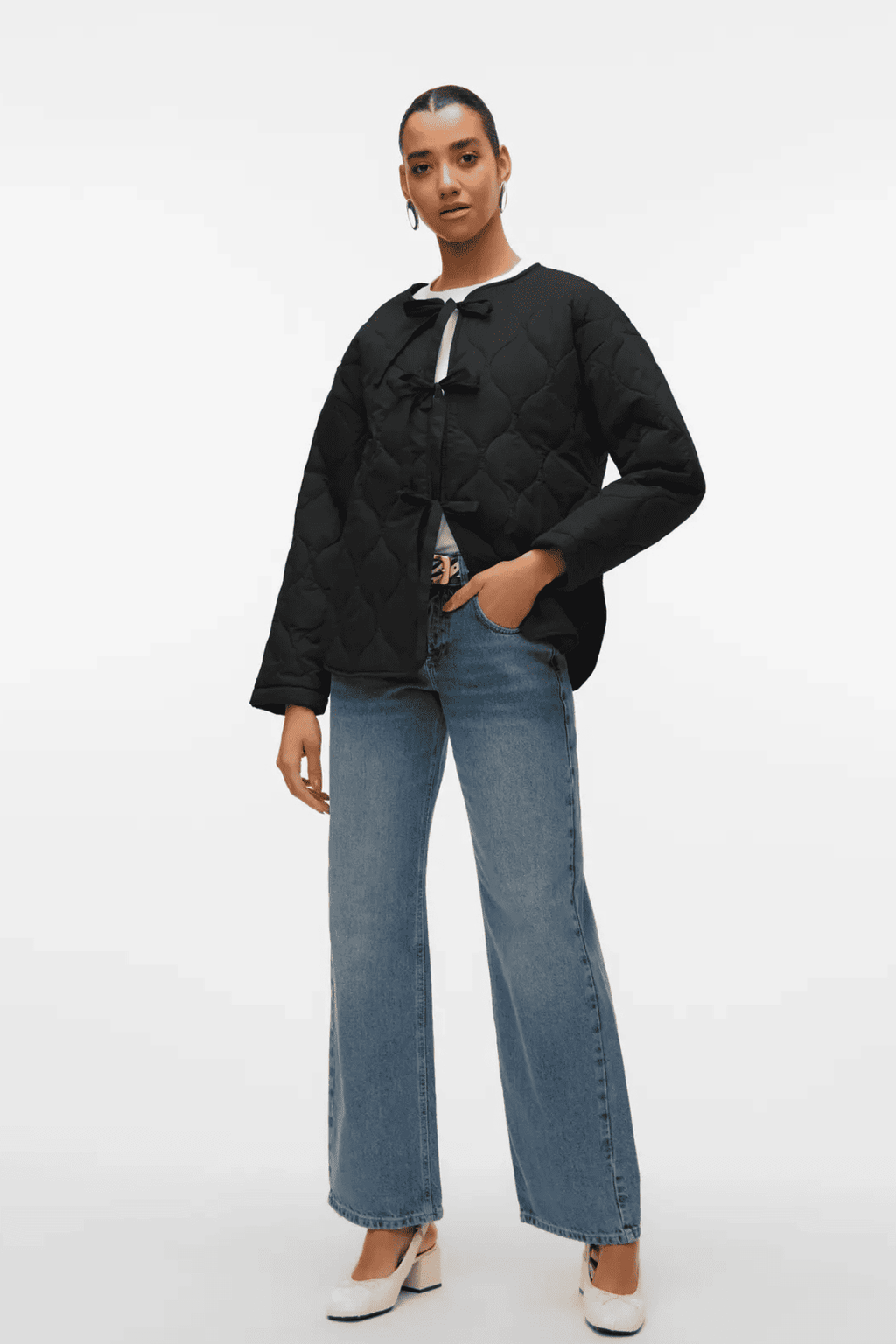 Veste matelassée Sabine LS - noir