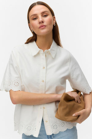 Chemise Lysa Color Brod - Blanc Vif