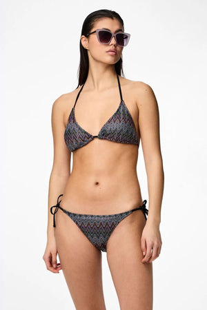 Ada Bikini Tricoté Brésil - Motif Jacquard Lait de Poule