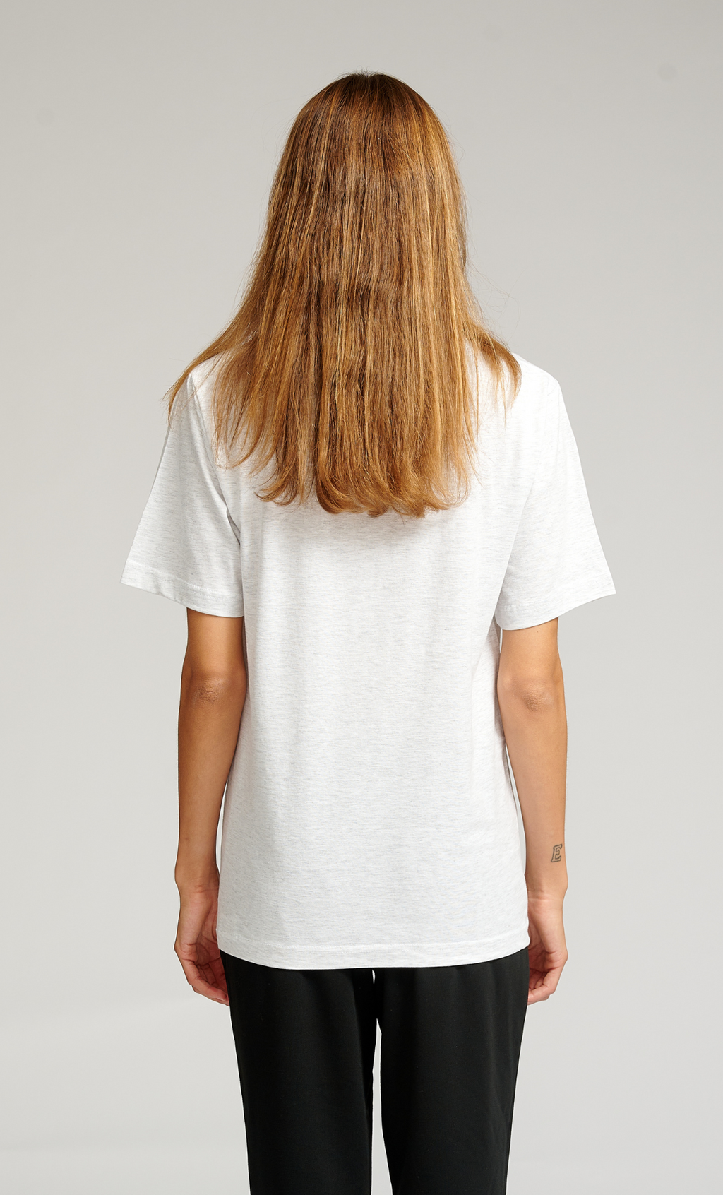 Oversized T-shirt - Light Grey Melange