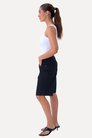 Denim Shorts - Black