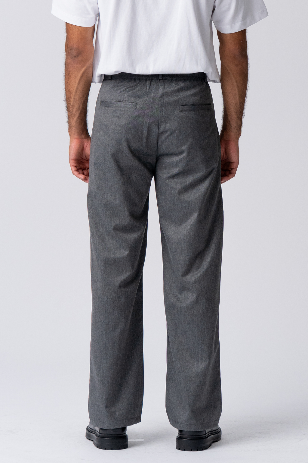 Costume large plissé Pants - Gris clair