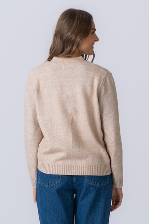 Cardigan tricoté - beige