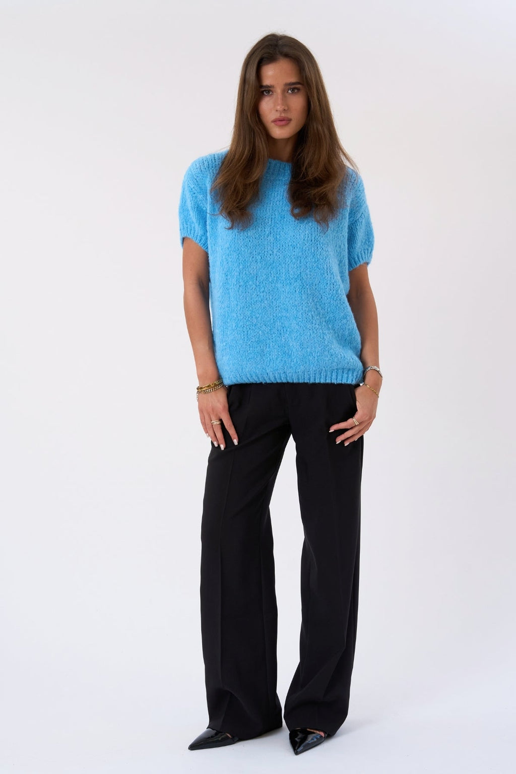 Tricot à manches courtes Chloé - Bleu clair