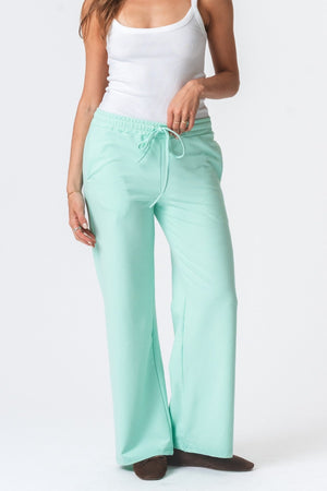Pantalon de survêtement large - vert poussiéreux