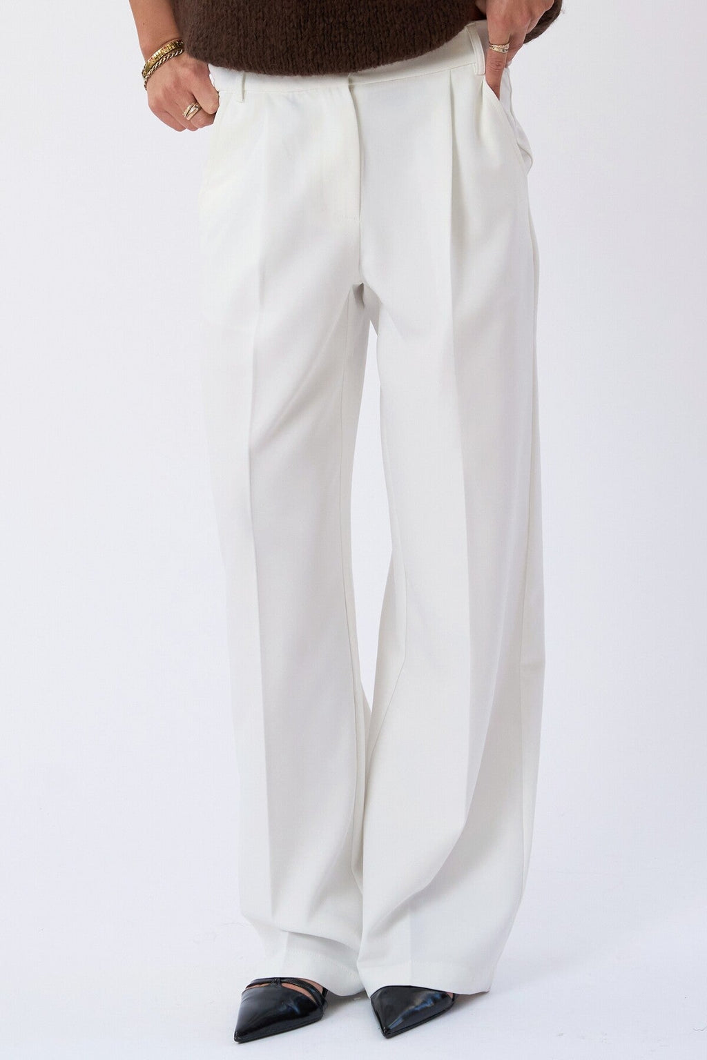 Mila large Pants - Blanc cassé