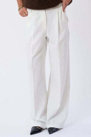 Mila large Pants - Blanc cassé