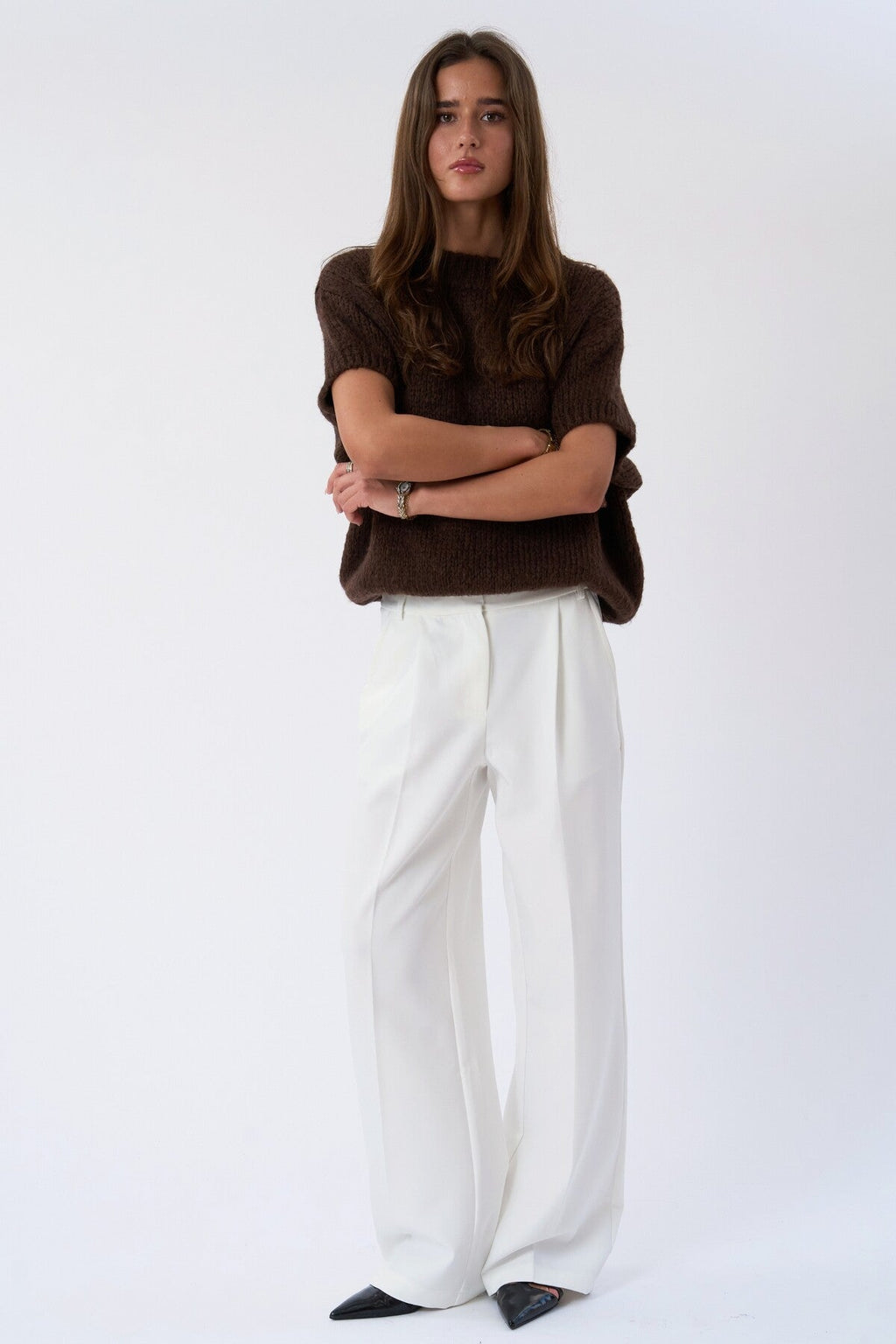Mila large Pants - Blanc cassé