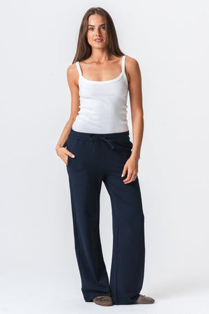 Pantalon de survêtement large - marine