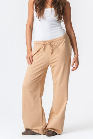 Pantalon de survêtement large - sable
