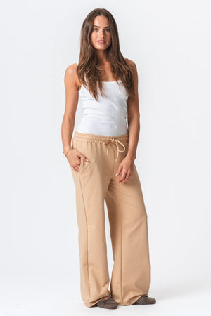 Pantalon de survêtement large - sable