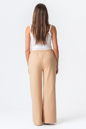 Pantalon de survêtement large - sable