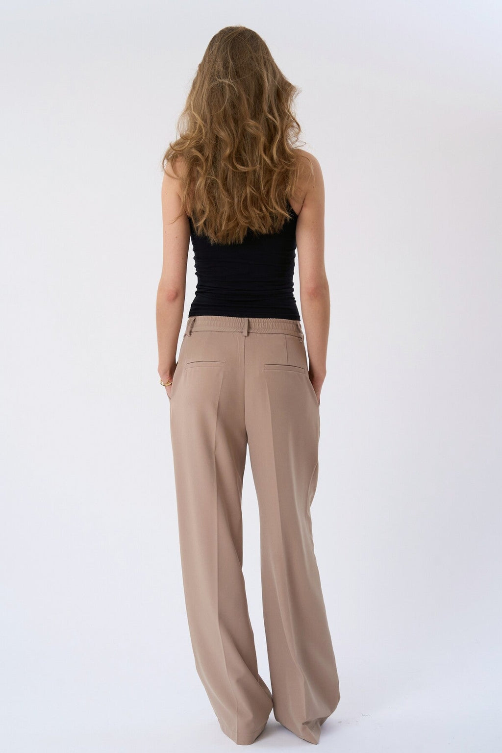 Mila Wide Pants - Beige