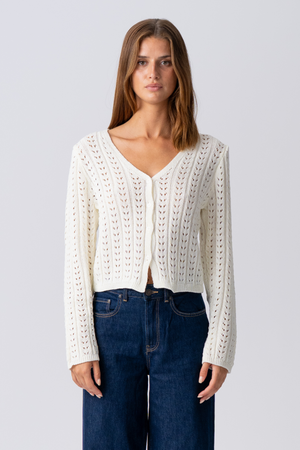 Virginia tricot Cardigan - Ecru