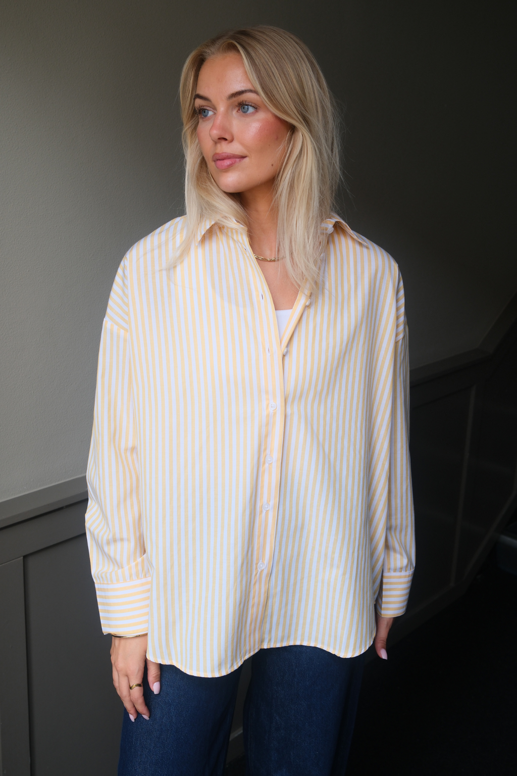Layla Striped Shirt - Yellow