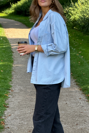 Chemise détendue - bleu clair