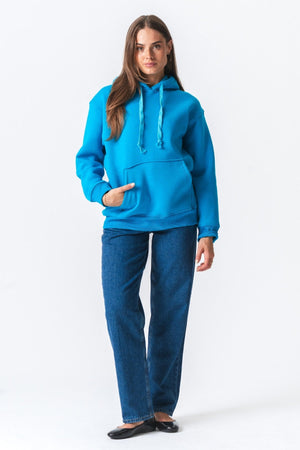 Stella Oversized Hoodie - Bleu