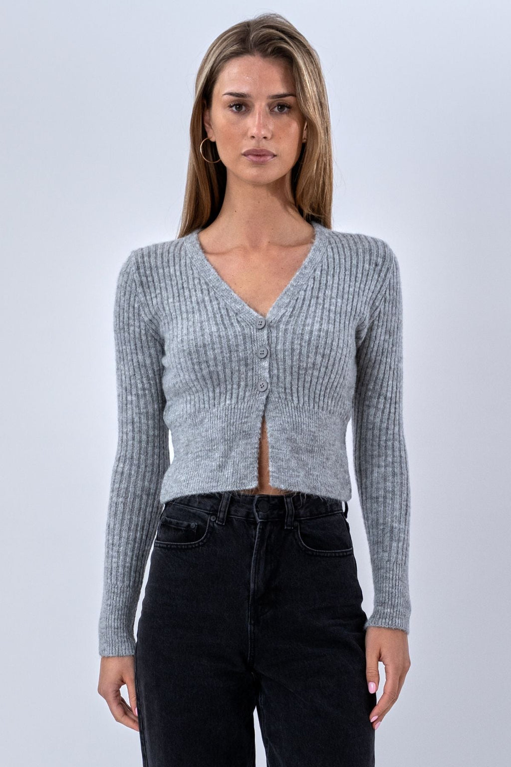 Chemisier Nova Tie en tricot - Gris