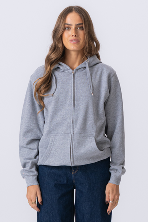 Sweat à capuche zippé de base - Gray