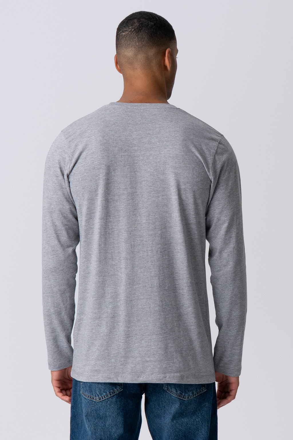 T-shirt basique à manches longues - Gray