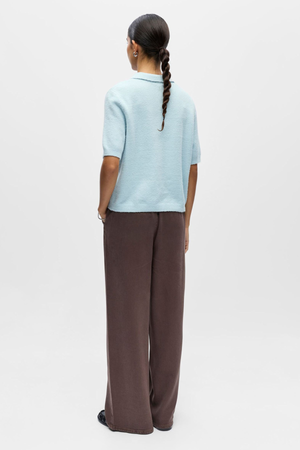 Polo en tricot Debbie - Winter Sky Melange