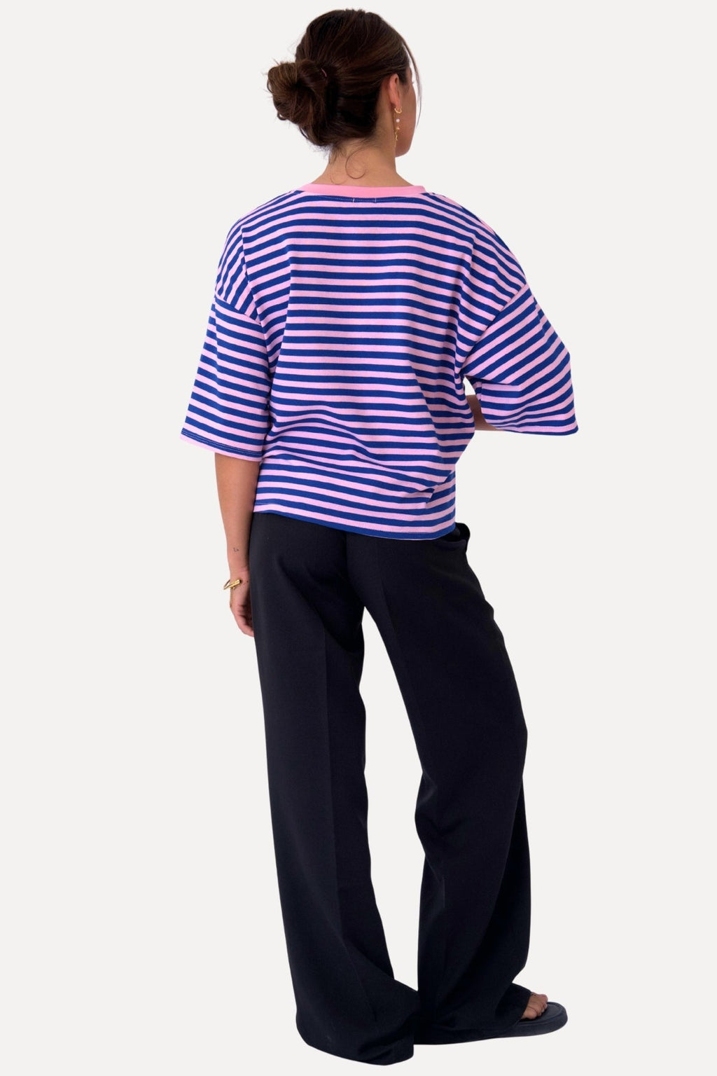 T-shirt Zoé - Bleu/Rose Clair