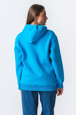 Stella Oversized Hoodie - Bleu