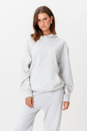 Hoodie Without Drawstring - Grey